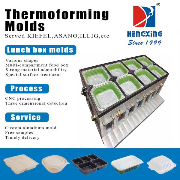 High Precision Aluminium Alloy Thermoforming Mould with Efficient Heat Dissipation for Food Container Mold and Environmental Recyclability