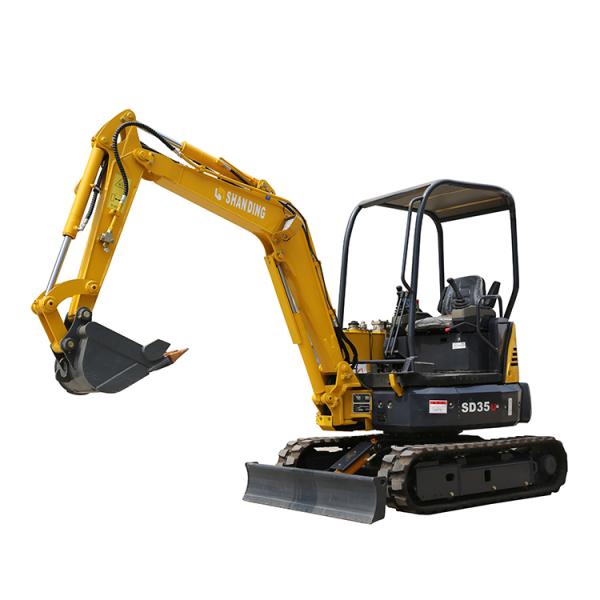 SD35U Hydraulic Crawler Excavator / Yellow Diesel Engine Mini Diggers