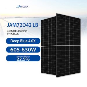 JA Solar 605watt 610w 615w 620w 625w 630w N-тип двусторонние солнечные панели 4 мм 2 IEC кабель