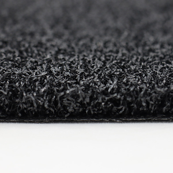 Black And Grey Color Golf Artificial Grass 266 Stitches Per Metre High Density For Putting Green