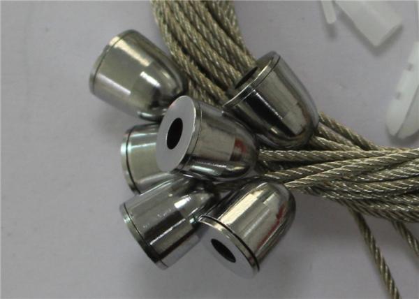 Chrome chapeou o material de bronze de suspensão do sistema do cabo do teto para a suspensão clara