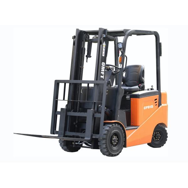 1.5ton Electric Forklift Truck Battery Forklift with 3m 3000mm Duplex 2stages Mast