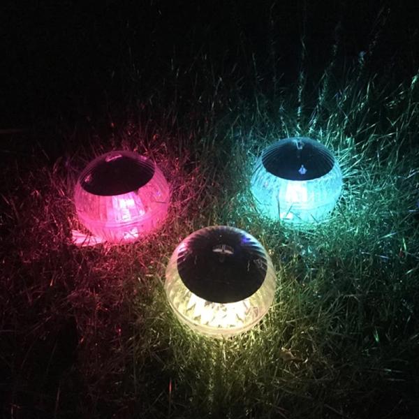 Outdoor Floating Ball Lamp Solar Party Garden Decor Lights Solar Led Light Outdoor Changing Water Drift Swimming Pool Light