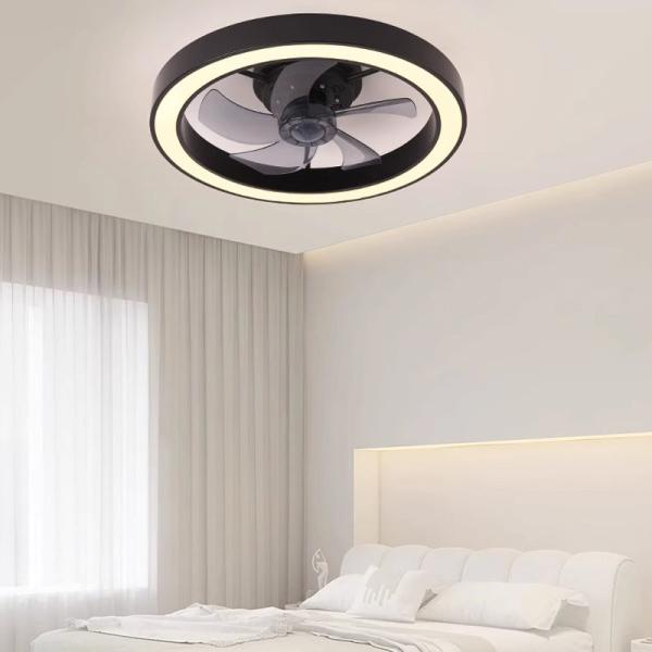 Ventilateur silencieux moderne Ventilateur de chambre à coucher Ventilateur à spectre complet Protection oculaire Invisible Salon d'étude Salle à manger Ventilateur de chambre