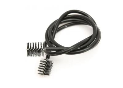 Durable Double Ended Trumpet Snake Brush 0.15mm Bristle Size For Instrument Cleaning