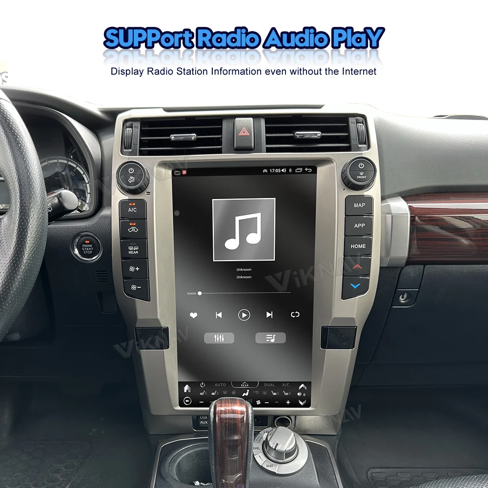Android Toyota 4Runner Head Unit Авто стерео 2010-2023 Мультимедийный проигрыватель Замена