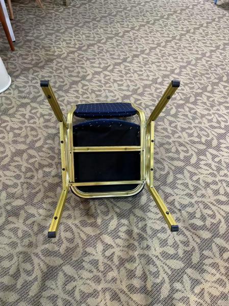 Function Hall Stackable Banquet Chair Iron Matel Moulded Foam