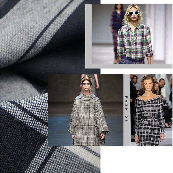 ткань блейзера картины ткани костюма 230gsm материальная черно-белая Checkered