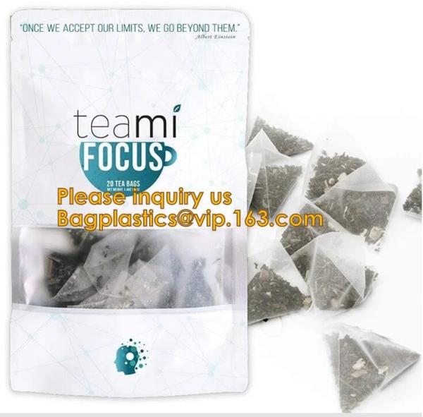 Biodegradable Foil Pouch Stand Up Pouch Spice Bag Clear Window Food Packaging Metalized
