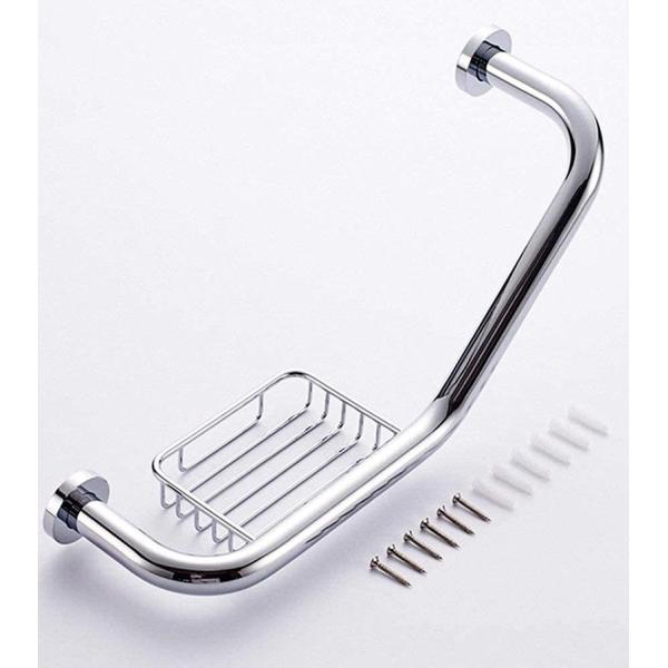 135 Degree Angled Bathroom Safety Handles Grab Bar With Matte Black Finish