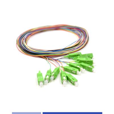 Singlemode OS2 SC APC Pigtails 12 Fibers LSZH 3m For FTTH Solutions
