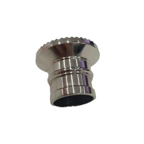 OEM / ODM Customized Zamak Perfume Bottle Cover Silver Perfume Bottle Tops