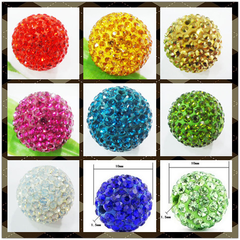 OEM 8mm Purple / Blue / Roseate Crystal Pave Ball Beads, Handcraft Beaded Jewellery