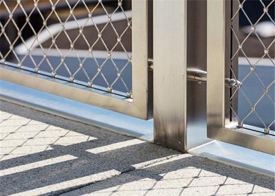 Staircase Expanded Metal Wire Mesh AISI 304 316 Inox Cable Wire Mesh With Sleeves