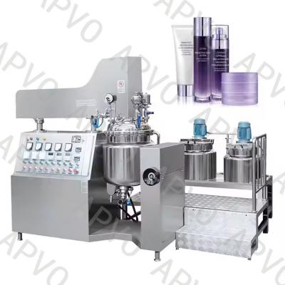 Équipement de fabrication de lotions pour les mains cosmétiques en petits lots homogénéiseur sous vide 150L
