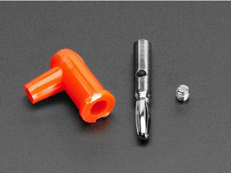 Stackable 4mm Banana Plugs with Nickel Plated Springs and Side Screw Terminal Adafruit Industries 3694