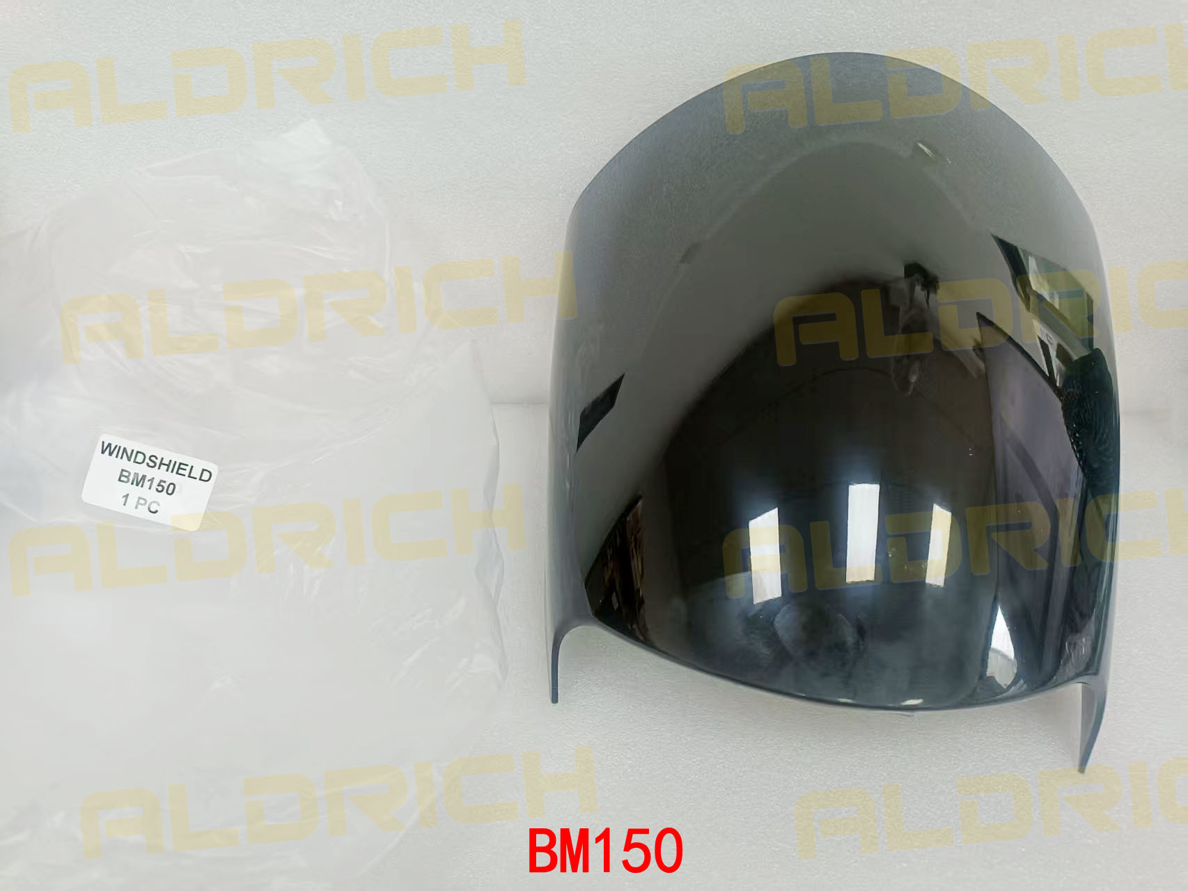 Aldrich Motorcycle Windshield Front Windscreen Deflector for Bajaj Boxer BM150