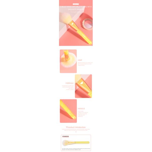 Щетка учреждения порошка Kinlly большая для синтетики отжатого порошка наградной пушистой