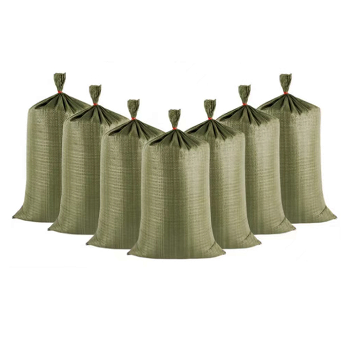 50LB 25kg 50kg Sand Bag Heavy Duty PP Woven Sand Bags with Tie Strings for Sand Packaging