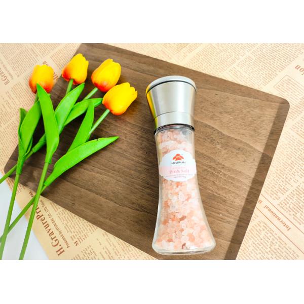 Grilleras de vidrio duraderas con tapa de plástico botella de vidrio de color personalizable