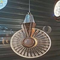 Luz nórdica do pendente da aplicação de alumínio acrílica do diodo emissor de luz de Art Gold Chrome da casa