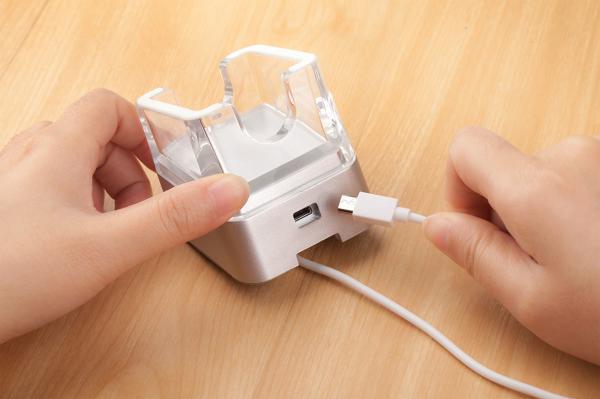 COMER  acrylic display alarm cradle security stands for tablet android mobile iphone with charging cable