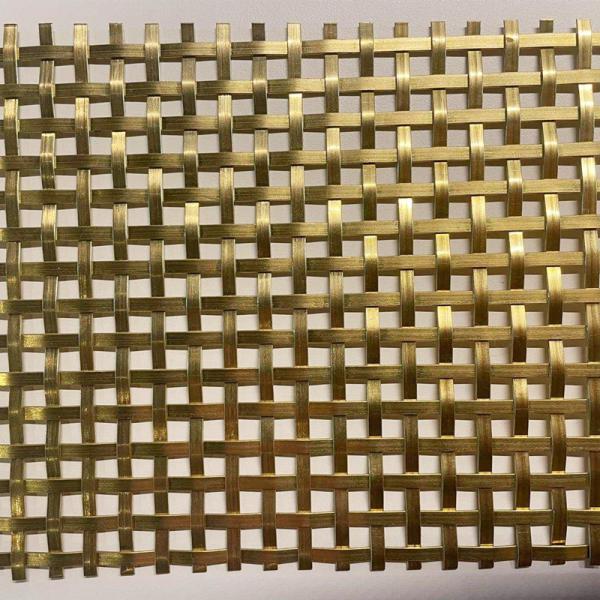 Brass Decorative Wire Mesh For Building Exterior Facades