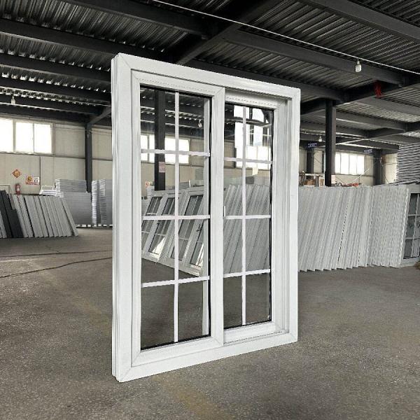 China Wholesale PVC UPVC Sliding Window With Grill Design Custom PVC Sliding Window With Mosquito Mesh