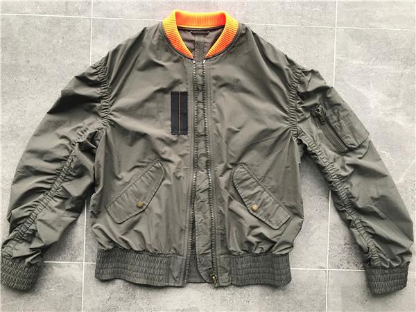 Fatigue Light Weight Trenchcoat Men spring sport jacket With Contrast Rib Collar And Plastic Zip
