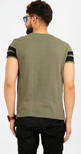 Solid Pattern Stylish Mens T Shirts Plain Dyed Technics Jersey Fabric Customized Color