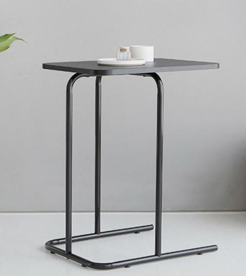 Black White Modern Solid Wood And Metal Coffee Table Nesting Side Tables