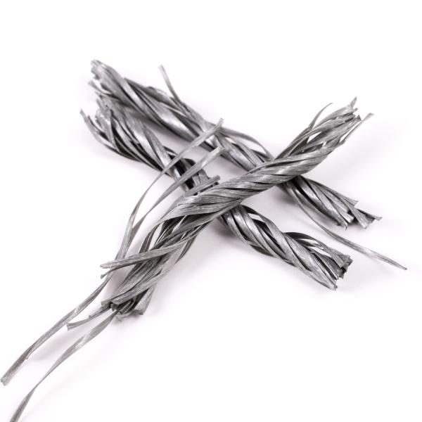 54mm PP Fiber Twisted Bunchy To Improve Mortar Performance