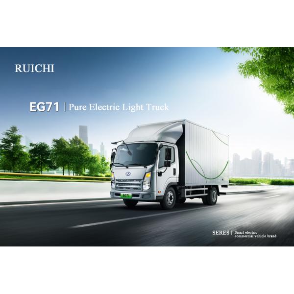 2024 RuiChi Box Cargo Trucks 88.02kWh EG71 Electric Light Duty Truck