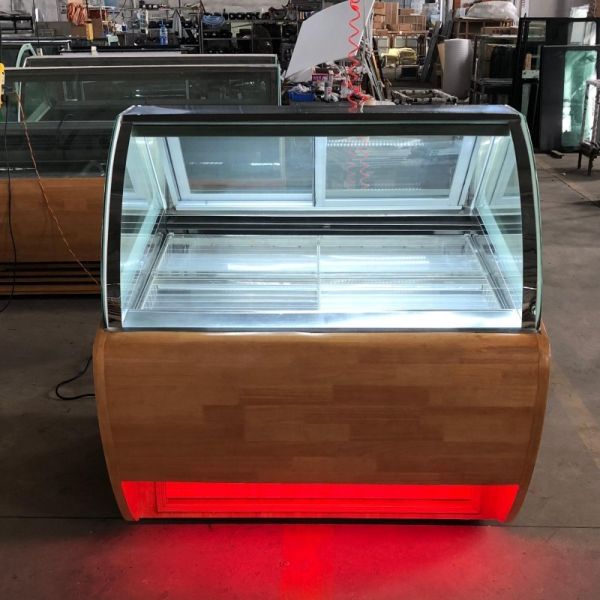 Popsicle Freezer Display Counter Ice Cream Refrigerator Fan Cooling