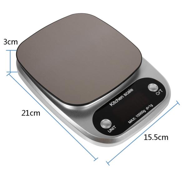 10000g 10KG x 1g Digital Pocket Scales Kitchen Scale Cooking Tools Electronic Jewelry Gram Gold Gem Coin Balance Weight