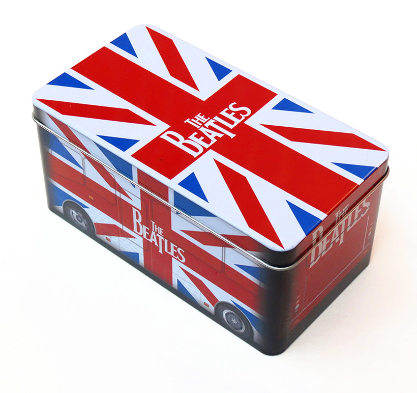 Beatles style gift Rectangular Tin Box / tin cantainers 4c offset printing