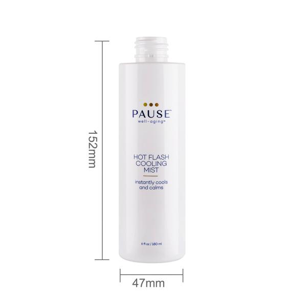 Círculo de cor personalizado 200ml garrafa cosmética PET de plástico PCR para água emoliente