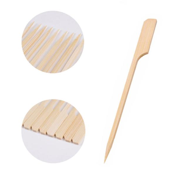 Ручки протыкальника затвора OEM устранимые бамбуковые для овощей мяса плода