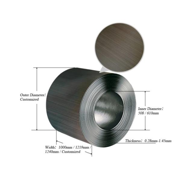 Antique 316l 1500mm Hairline Colour Coated Coil