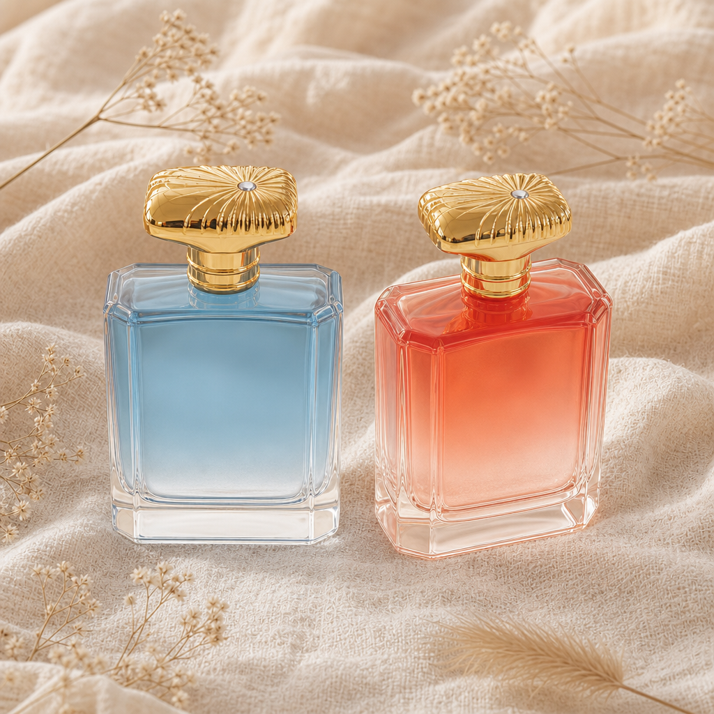 Anding Wholesale Premium Frosted Empty Luxury Glass Low Moq 100ml Custom Perfume Bottle Botella De Perfume