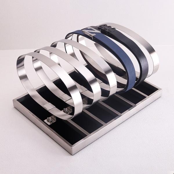 5pcs Custom Metal Retail Display Rack 770mm Belt And Tie Rack Belt Organizer