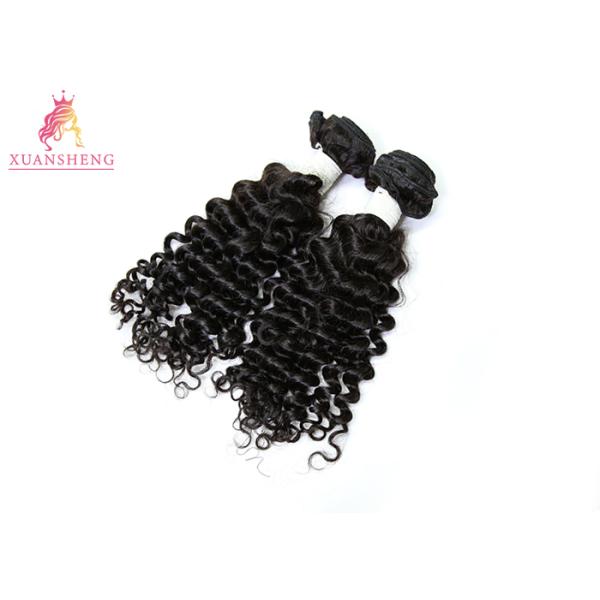 Comfortable Peruvian Deep Wave Hair Bundles Without Fiber No Chemical