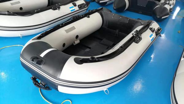 Aluminum Floor OEM Inflatable Fishing Boats With Outboard Motor , 230mm Length