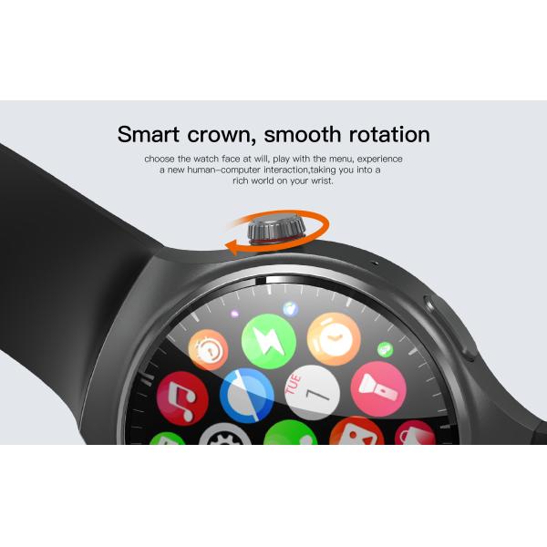 DM80 4G Smart Watch 1.43 Inch AMOLED Screen Android 8.1 1000mAh Battery