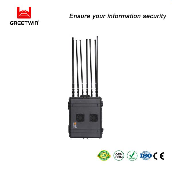 15dBi 1000m 50AH LiFePo4 Phone Signal Blocker Pelican 720w 8 Bands