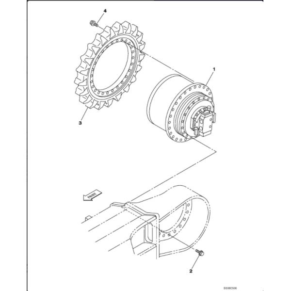 KSA10220 LJ018600 LJ018710 LN002190 Retainer Gear Box For CX330 CX350 CX370B