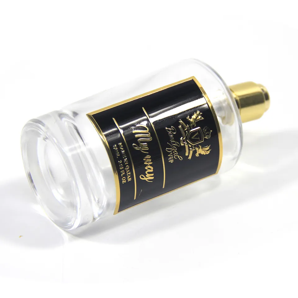Custom Essential Oil 3D Metal Stickers Embossed Perfume Bottle Sticker