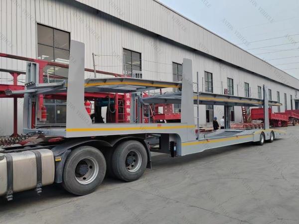 2 Axles Double Deck SUV Car Carrier Trailer 8 Pickup Trucks Transporter Semi Trailer