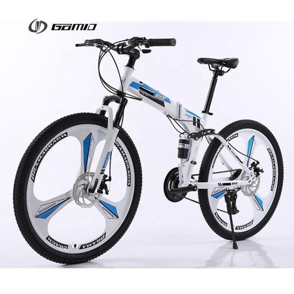 GOMID Gear Cycle OEM Full Suspension Folding Mountain Bike 26 27.5 29 Inches Custom Bicycle in 26 Carton Size 135*19*72cm