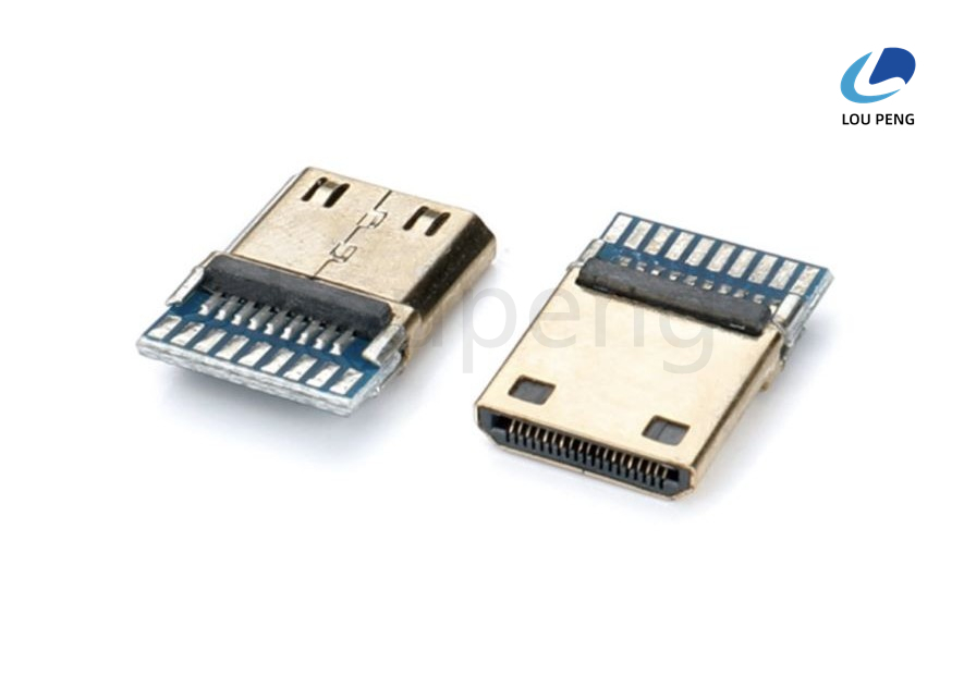 Contact Current Rating 0.5A AC rms DC HDMI Port Connection Interface Featuring Robust Construction and Contact for Long Term Usage
